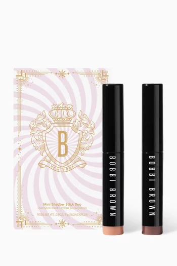 مجموعة أقلام ظلال عيون كريمي ميني تدوم طويلاً، قطعتان - جولدن بينك، داستي موف