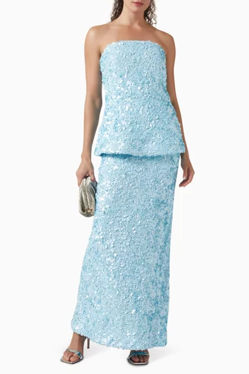 بلوزة بيبسون مطرزة بالترتر