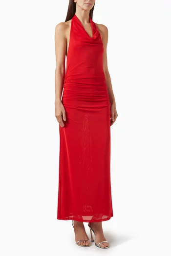 فستان ان تو ديب طويل