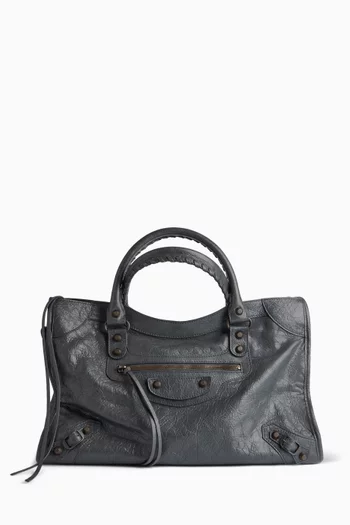 حقيبة لو سيتي متوسطة جلد ماعز أرينا