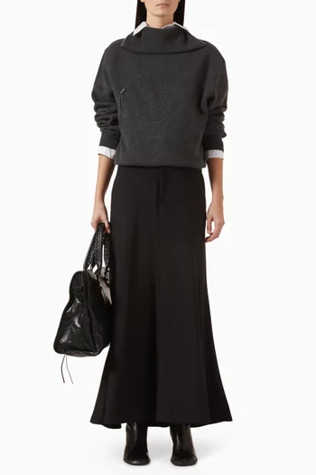 Back-to-Front Sweater in Wool-knit