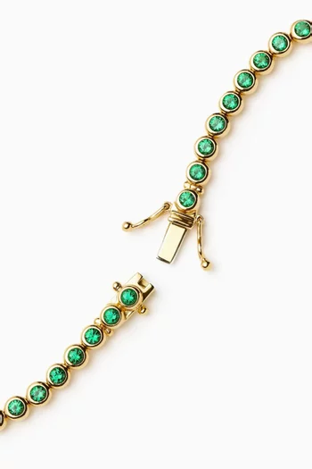 Tennis Round Bracelet in 18kt Gold Vermeil