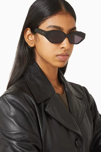 Eliana Geometric Sunglasses in Acetate