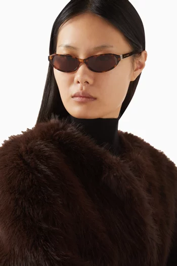 Alexe Oval Sunglasses in Acetate