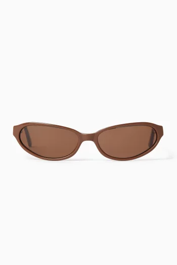 Alexe Oval Sunglasses in Acetate