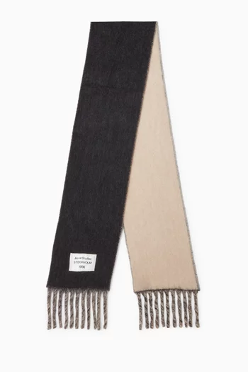 وشاح ثقيل بلونين مزيج ألباكا