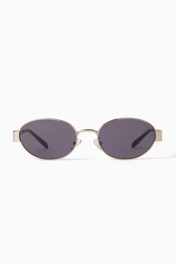 Miller Oval Sunglasses in Metal