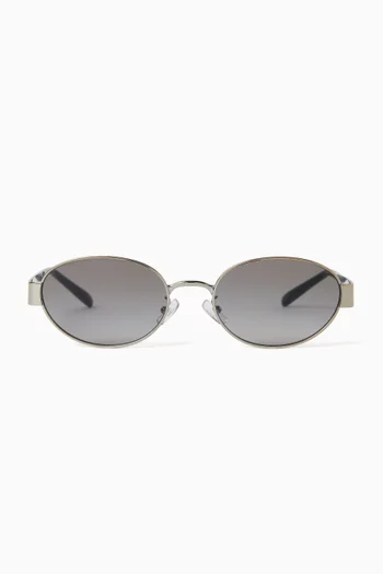 Miller Oval Sunglasses in Metal