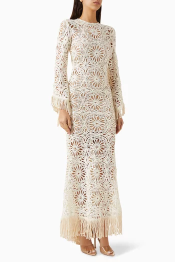 Mia Crochet Maxi Dress