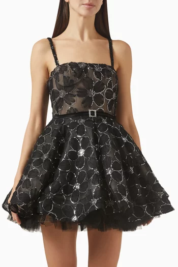 Mademoiselle Embellished Mini Dress