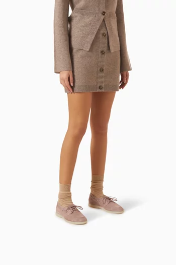 Lia Boat Shoes in Suede