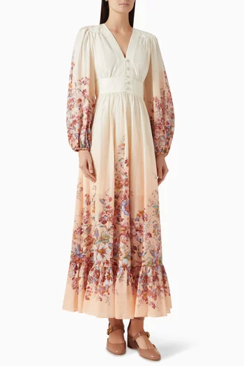 Awaken Plunge Dress in Cotton