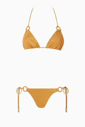 طقم بيكيني واندرلست بتصميم لامع