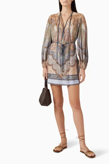 فستان واندرلست بنمط تونيك حرير