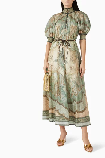 Wanderlust Billow Dress in Silk