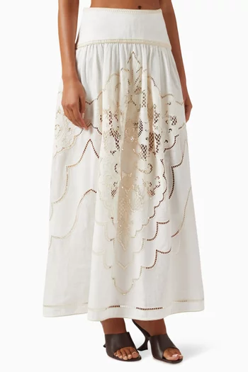 Daylight Maxi Skirt in Linen