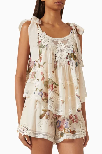 بلوزة بيشنس كاميسول مزيج قطن