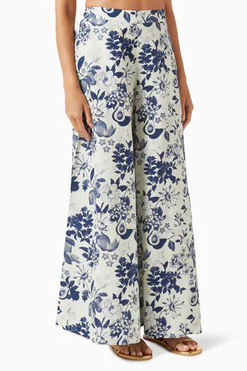 Flared Wide-leg Pants