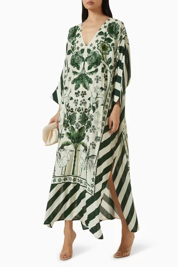 Hand-beaded Batwing Kaftan