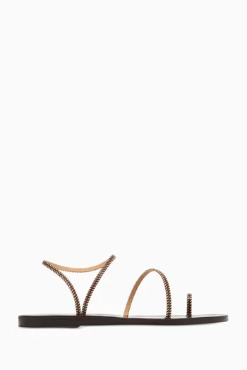 Eleftheria Sandals in Faux Leather