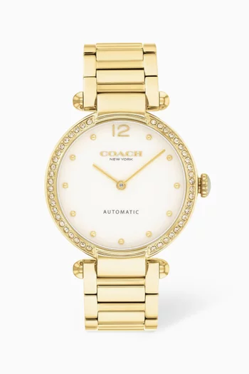 Cary Automatic Stainless Steel Watch, 34mm