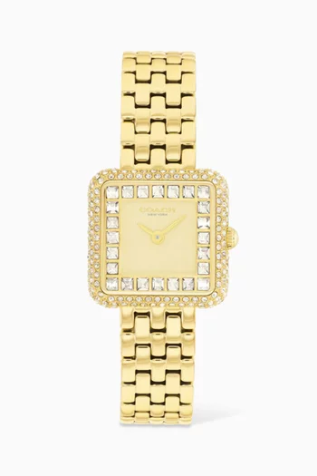 Cass Crystals Quartz Watch, 24mm