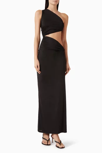 فستان يانا طويل جيرسيه