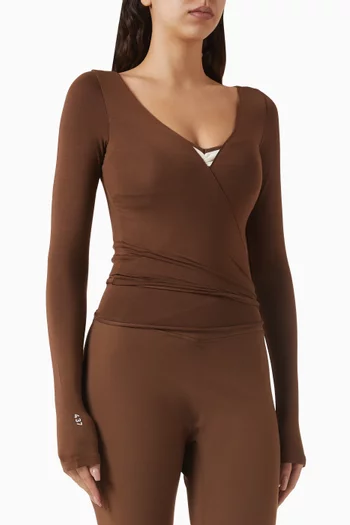 The Ballet Wrap Top in MicroModal Blend