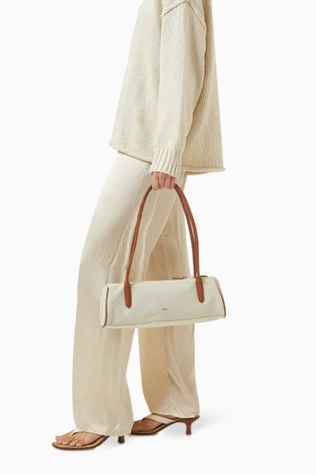 حقيبة كتف نوفا قنب وجلد نباتي