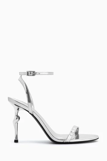 Alivia 95 Sandals in Vegan Metallic Leather