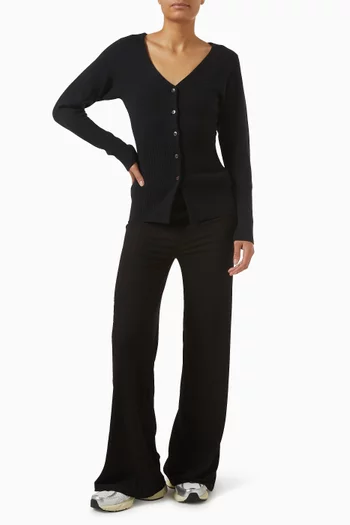 Waisted Cardigan in Knit