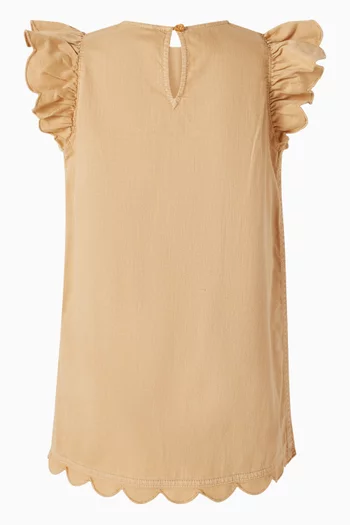 فستان واندرلاست بحواف صدفية  دينم