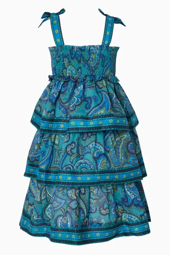 فستان بيشنس متعدد الطبقات قطن