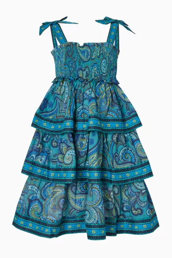 فستان بيشنس متعدد الطبقات قطن