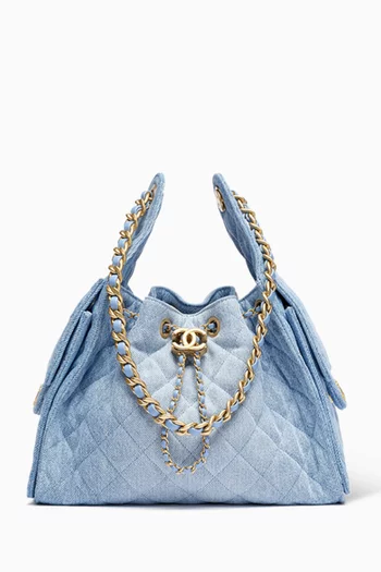 CHANEL 25 SMALL HANDBAG in Denim