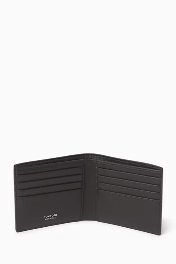 Wallet in Croc-embossed Leather
