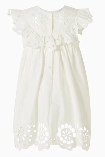 Awaken Dress in Broderie Cotton