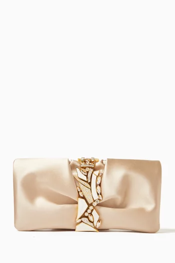 Oasis Clutch in Satin