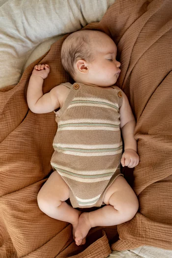 Wildings Stripe Knitted Romper
