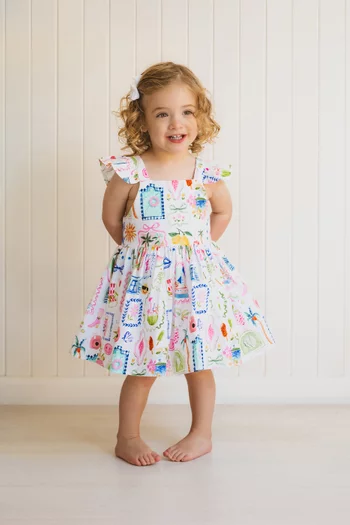 Summer Vacay Overlay Dress in Cotton