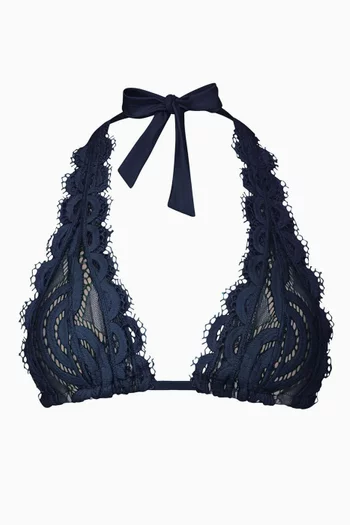 قطعة بيكيني علوية برباط حول الرقبة دانتيل