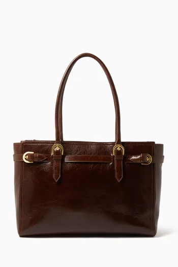 Beatrice Tote Bag in Suede