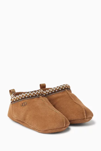 Baby Tasman Slippers in Suede