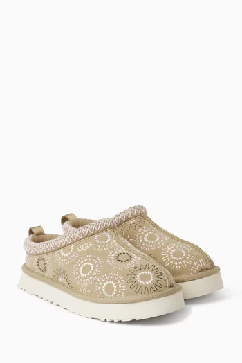 Tazz Sun Stitch Slippers in Suede