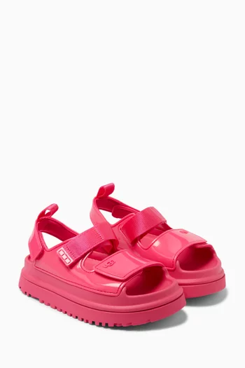 Goldenglow Glossy Sparkles Sandals