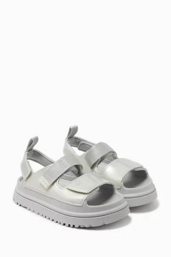 Goldenglow Glossy Sparkles Sandals