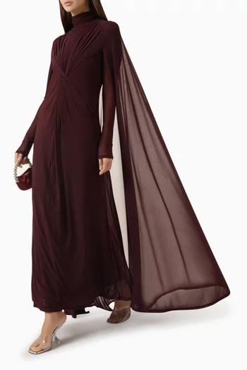 فستان بكاب وقصة ضيقة من أعلى وواسعة من أسفل