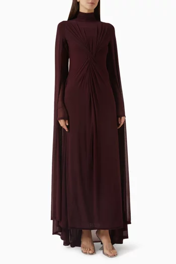 فستان بكاب وقصة ضيقة من أعلى وواسعة من أسفل