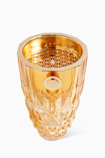 Touch Of Oud Crystal Burner - Amber Gold