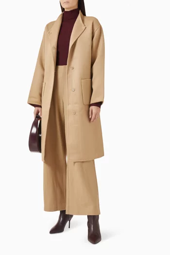 Wide-leg Pants in Regenerative Wool